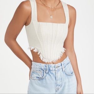 NWT STAUD Triton Corset Top